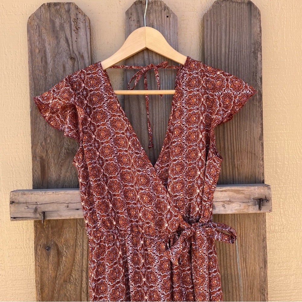 Floral Rust colored Sundress